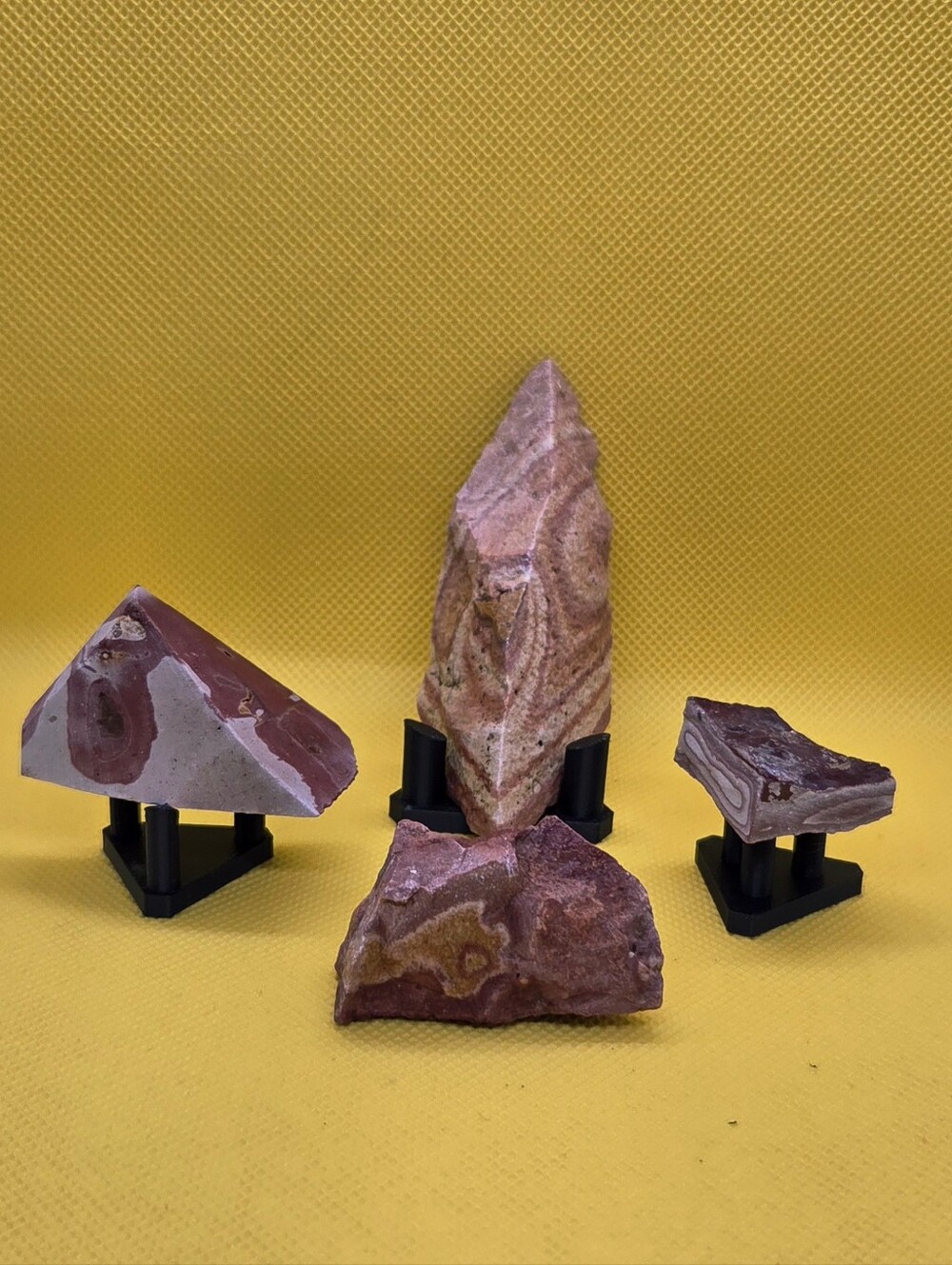 Utah Wonderstone 4 Piece Set Beautiful Raw Stones Lapidary Rock Vernon Utah